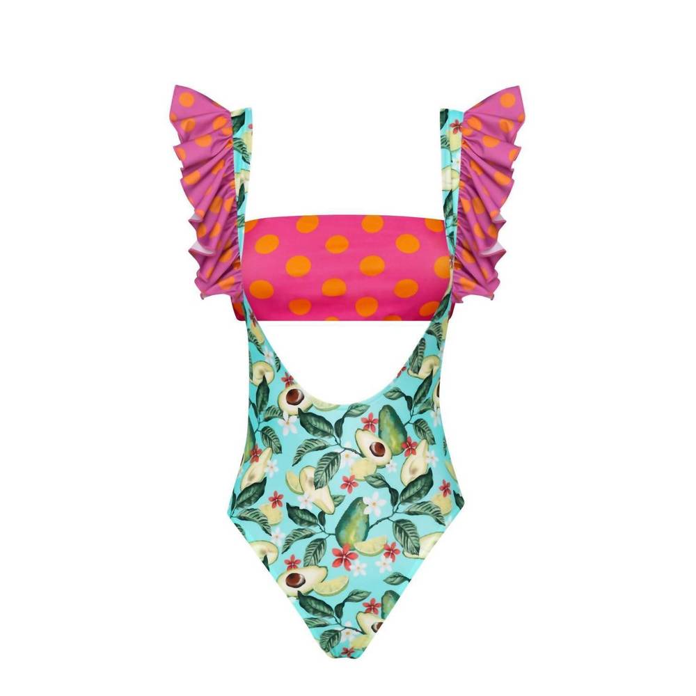 NEW LIA SAHARA women's jumper monokini in avocado lover